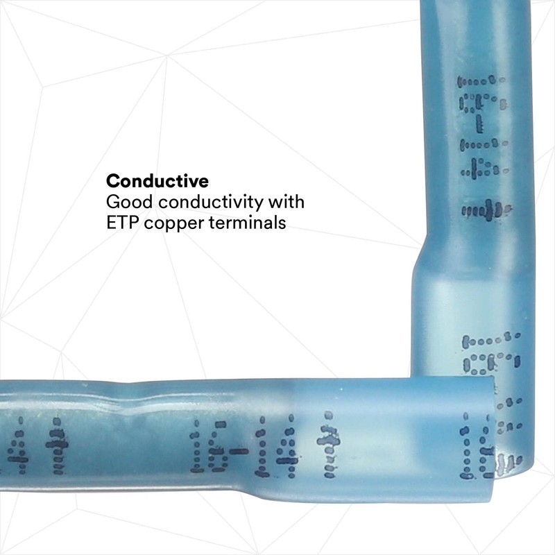 Scotchlok Butt Connector Heatshrink, 25/Bottle, MH14BCX, Built-in Wire Stop for
