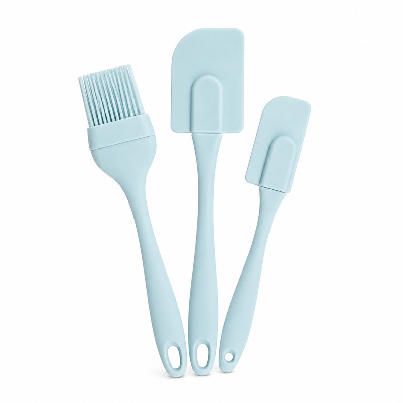 3-Piece Silicone Spatula Set for Baking and Basting - 2