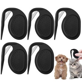 5 Stück Pet Knotting Comb,Entfilzungsmesser Katze mit Stahlklinge,3 in 1 Multifunktions Haarentfernungskamm,Entfilzungswerkzeug für Hunde,Hundekamm Fellbürste Hund Sanft Entfernt von verfilztem Haar