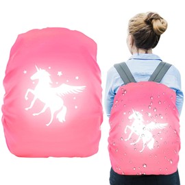 UOY Unicorn Rain Cover School Bag, Rain Cover School Bag Unicorn Rain Cover for School Bag, Rain Cover Backpack by Step, Backpack Cover Reflective for Girls Children