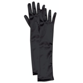 Forum Child Opera Satin Gloves, Black