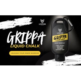 Leviathan Strength | GRIPPA | Liquid Chalk | Mess Free Gym Chalk for Weightlifting | Gymnastics | Rock Climbing | Dancing | Sweat Resistant | The Ultimate Grip Enhancer |