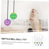WOONEKY Bearded Dragon Toys Bell Balls Pcs Reptile Toy Set