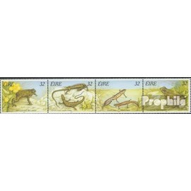 Ireland 909-912 quad strip (complete.issue.) unmounted mint/never hinged ** MNH 1995 Reptiles and Amphibians (Stamps for collectors) Amphibians/reptiles/dinosaurs