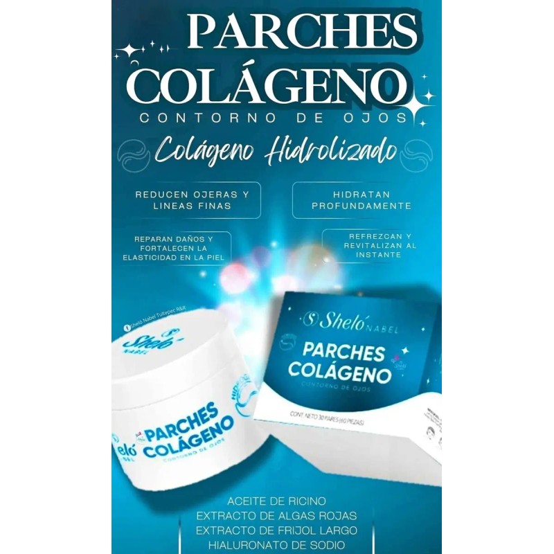 Suero Cafeína Gel Vitaminado Parches Colágeno Shelonabel