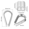 sourcing map M5 Wire Rope Accessory Set for 3/16" Dia