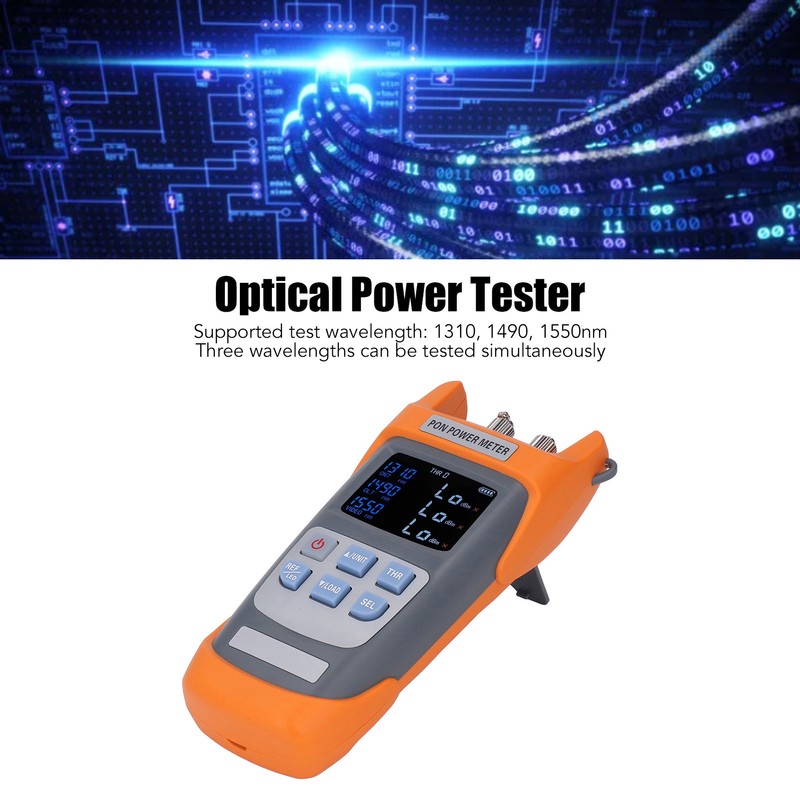 Optical Fiber Power Meter 1310 1490 1550nm Handheld ABS PON