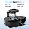 Adviace J238-112-11128 J238-112-11258 Draft Inducer Blower Fan Motor for Jakel