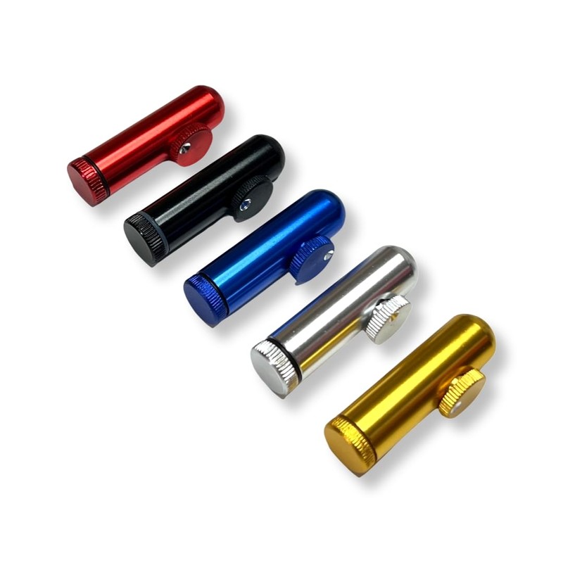 M&M Smartek Snuff Dispenser Aluminium in Various Colours Dispense Snorter