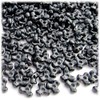 The Crafts Outlet 1,000pc Plastic, Opaque, Tri Beads, 10mm, Gray
