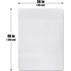 SHAREWIN Chair Mat for Carpeted Floor,48''×36'' PVC Carpet Protector for