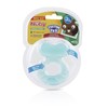 Nuby Silicone Teethe-eez Teether with Bristles, Includes Hygienic Case, Aqua