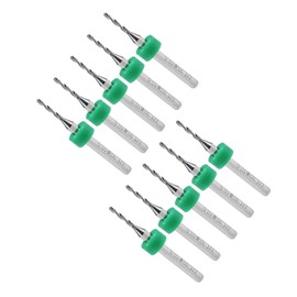 CoCud Micro PCB Drill Bit 1/8 Inch Shank 1.3 mm Cut Edge Tungsten Carbide Pressure Circuit Board Drill Bit (Application: for CNC Drilling Engraving Device) Pack of 10