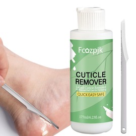 Fcozpjk Foot Cuticle Softener With Scraper, Foot Cuticle Remover Cream Callus Remover Gel 177ml/6.23 Fl Oz, Stainless Steel Pedicure Knife Cuticle Scraper, Professional Pedicure Kit Foot Spa Tool