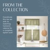 Elrene Home Fashions Cameron - Cortinas de Lino con Nivel,