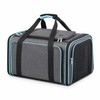JTPAWS Foldable Expandable Soft-Sided Pet Carrier Bag for Cats &