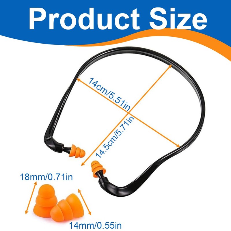 4 Ear Plugs for Comfortable, Pressure-Free, Noise Reducing Hearing Protection