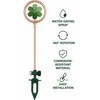 Metal Flower Sprinkler Head,Dual-Purpose Garden Decor & 360° Lawn Irrigation