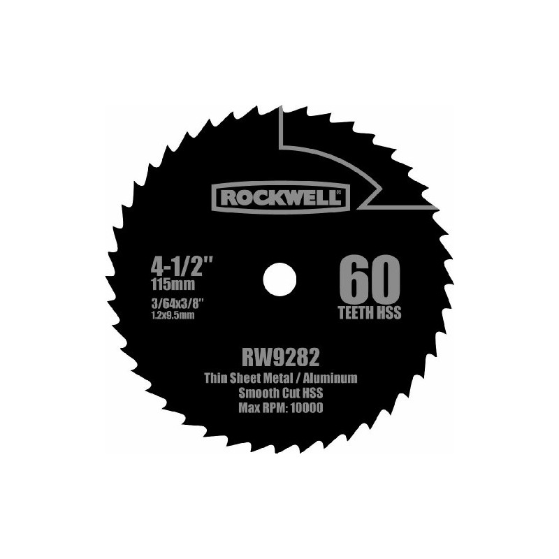 Rockwell RW9282 Hoja de sierra circular compacta de acero de