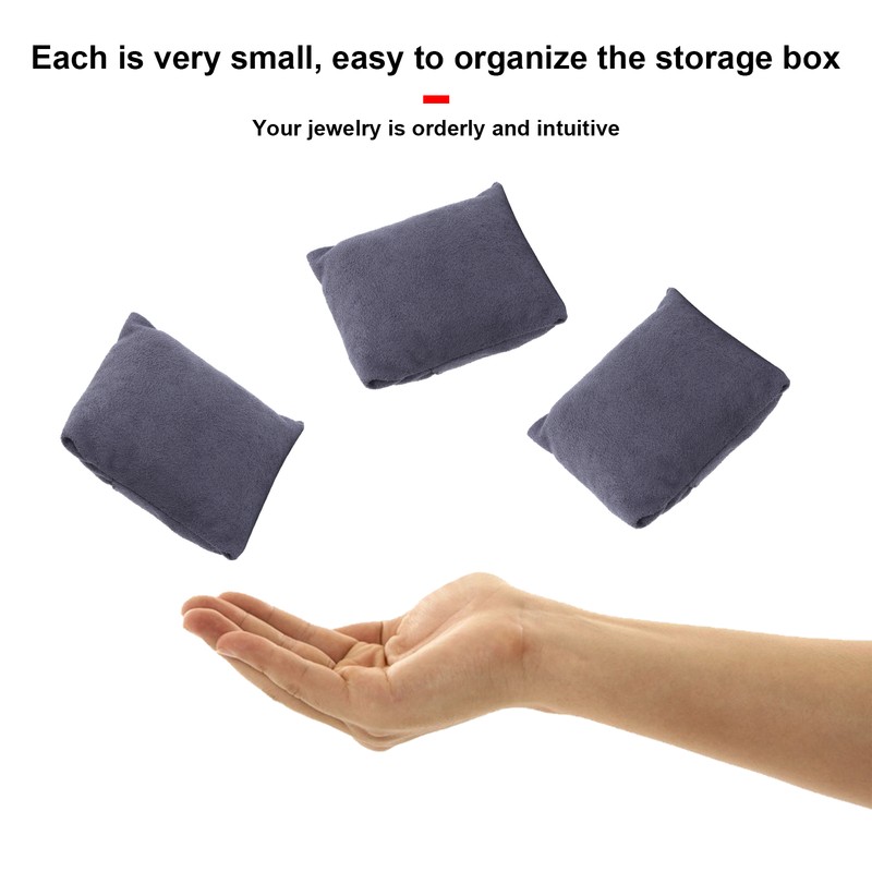 10pcs Watch Display Pillow Bracelet Holder Jewelry Cushion Accessories Gray
