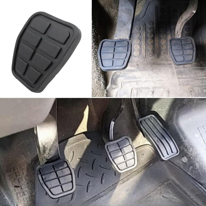 Papakesue 2Pcs 321721173 Rubber Brake Clutch Pedal Pad Cover, Pedal