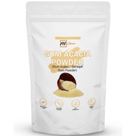 mGanna 100% Natural Gum Acacia/Gum Arabic/Senegal Powder gluten free for Hair and Cosmetic Formulation 227GMS / 0.5LBS