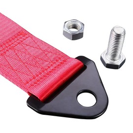 Remove Before Flight Racing Trailer Tow with Belt Rope Rally Hook Universal