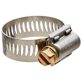 Breeze 62012H Power-Seal Stainless Steel Hose Clamp, Worm-Drive, SAE Size 12, 11/16" to 1-1/4" Diameter Range, 1/2" Bandwidth (Pack of 10)