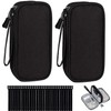 Organizador de Cables Portátil 2 Piezas, Estuche de Viaje Impermeable