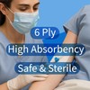 Vakly Split Drain Sponge Gauze 4x4 Sterile 6-Ply – 50