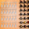 Barydat 8 Pcs Acrylic Champagne Wall Holder Clear Wine Glass
