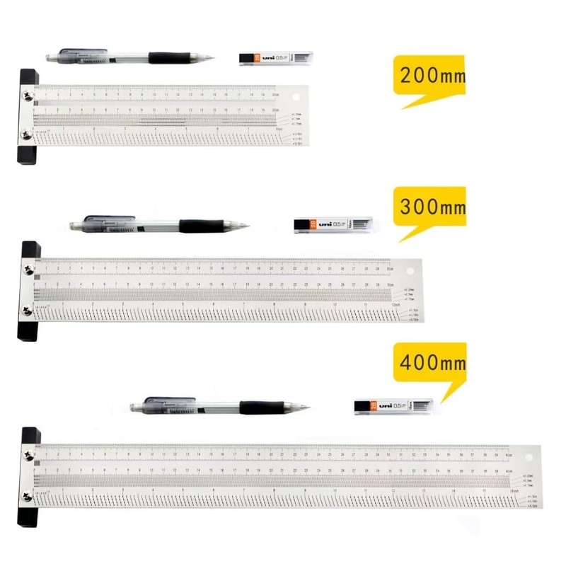 Xemnys Try Square T Ruler Scribing Tool 200 mm -