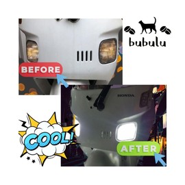 bubulu LED PH7 Headlight Hi/Lo Gyro Canopy Cub Zoomer Compatible (Pack of 4)