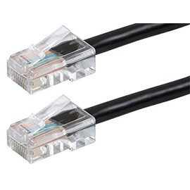 Monoprice Cat6 Ethernet Patch Cable - RJ45, Stranded, 550Mhz, UTP, 24AWG, 50 Feet, Black - Zeroboot Series