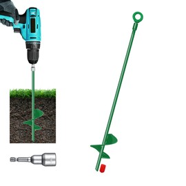 DOKOLES 18'' Ground Anchors for High Wind,Heavy Duty Metal Hurricane Ground Stakes Anchors ，Screw in Trampoline Anchors for Swing Set，Camping Tent,Car Ports,Canopy,Sand Tent,Gazebo,Dog