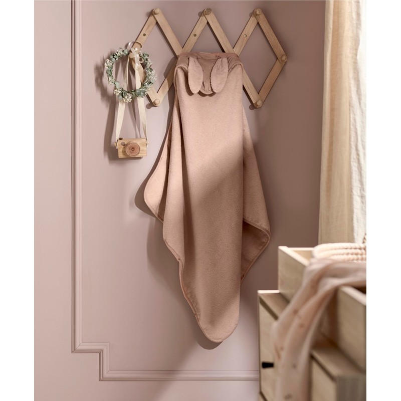 Mamas & Papas Welcome to The World Hooded Towel, Wildflower