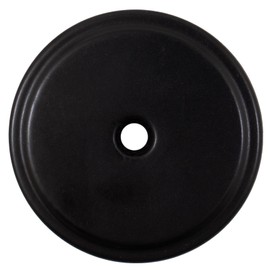 Stone Harbor Hardware Bi-Fold Closet Door Knob Backplate, 1-3/4 Inches, Matte Black