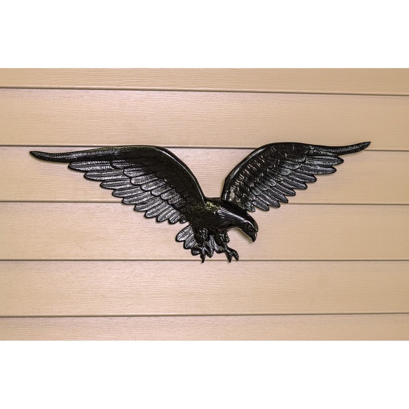 Montague Metal Products Flagpole Wall Eagle, 24-Inch, Black