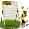 Volleyball Rebounder Net 7x4 ft -5 Angles Adjustable, Outdoor Portable