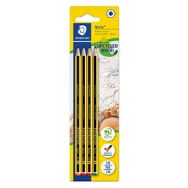 Staedtler 120-S BK4D pencil Noris assorted, 2B-HB-2H, pack of 4, blister card