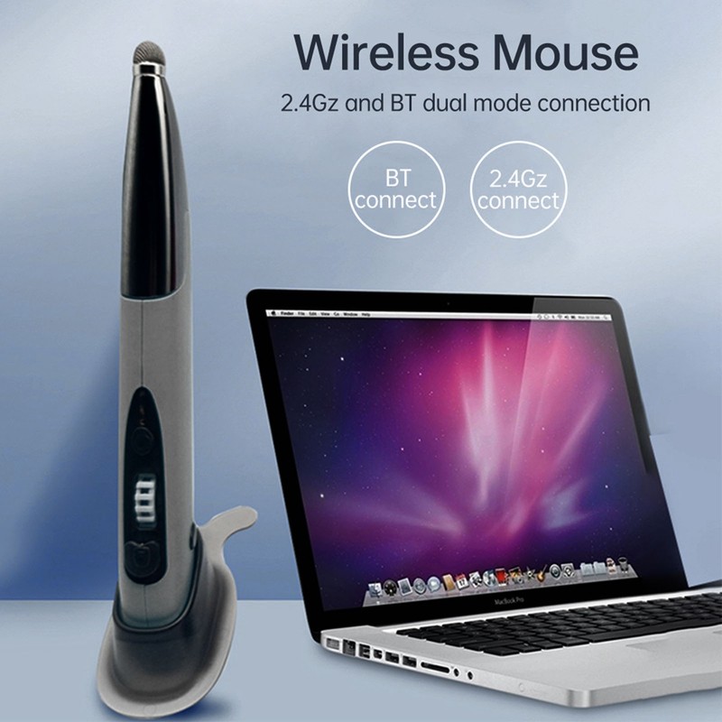 2.4G Wireless Mouse Pen 4 Keys Vertical Pen-Shaped Stylus BT