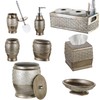 Creative Scents Dublin Silver Bathroom Decor Box Toilet Paper Holder