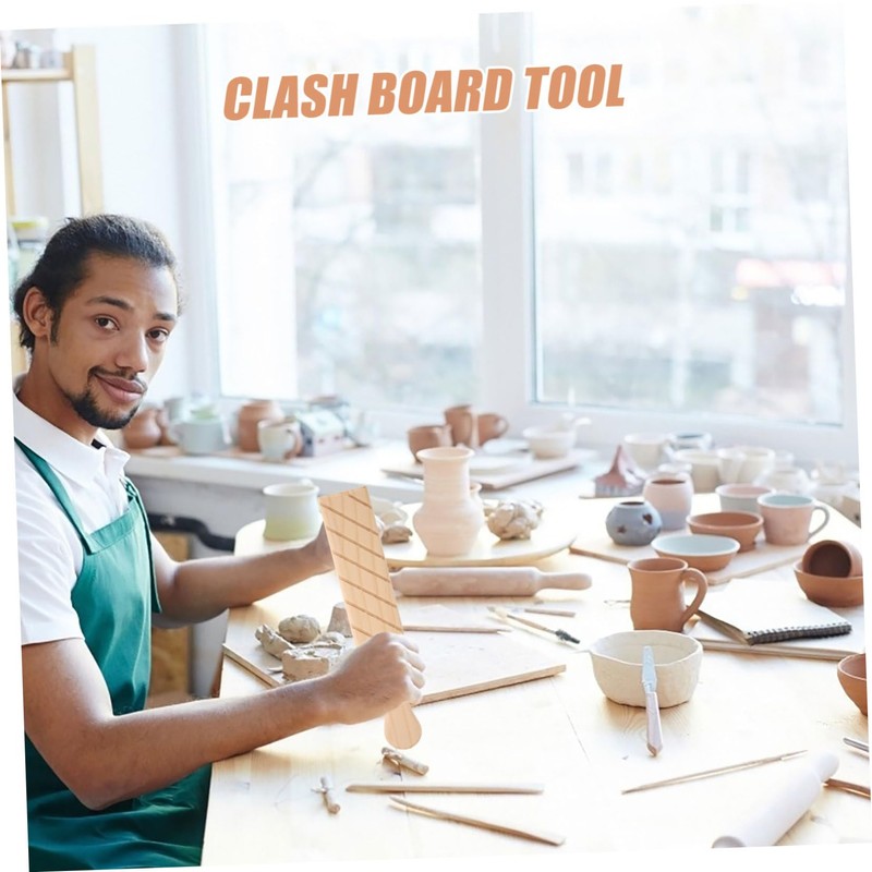 DOITOOL Clay Paddle Tool for Pottery Making Durable Clay Sculpture