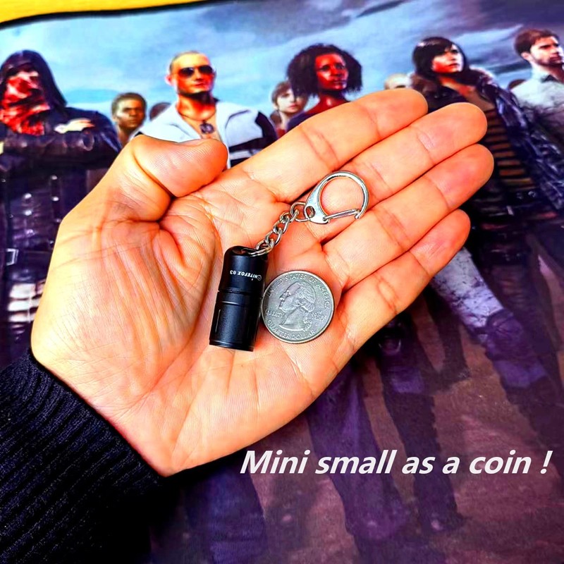 Nitefox e3 Mini Keychain Flashlight Micro Small Keychain Light Bright