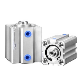 Pangocho-Air Cylinder SDA32 SDA40 Air Cylinder SDA Series Pneumatic Compact Airtac Type Bore 32 40 50 63mm Stroke 5 10 15 20 25 30 35 40 45 50mm (Color : Stroke 40mm, Size : Bore 50mm)