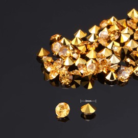 Clear Wedding Scatter Decorations 10000 Acrylic Crystals Diamonds Rhinestones for Wedding Bridal Shower Vases Beads Acrylic Gold 0.30cm