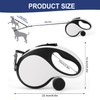 Dual Retractable Dog Leash for 2 Large Dogs (Up to