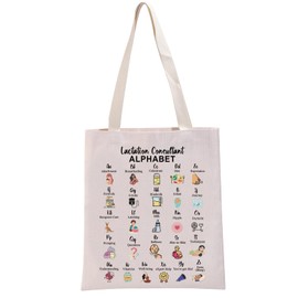 PYOUL Breastfeeding Consultant Teacher Thank You Gift Lactation Consultant Alphabet Carry Bag Lactation Tech Handbag Lactation Consultant Gift, Breastfeeding Advice A T