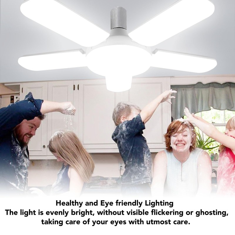 Topyond LED Garage Light, 100W 8000LM Deformable Ceiling Light, 5