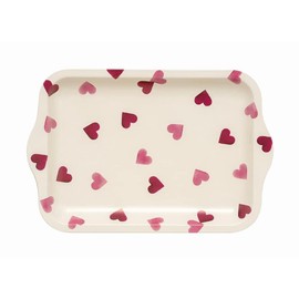 Emma Bridgewater Pink Hearts Small Tin Tray 240 x 159 x 15 mm